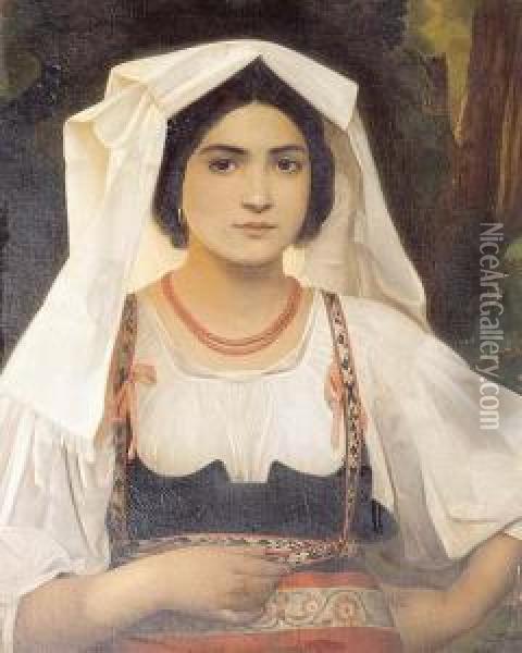 The Italian Bride Oil Painting - Franz, Russ Jnr.