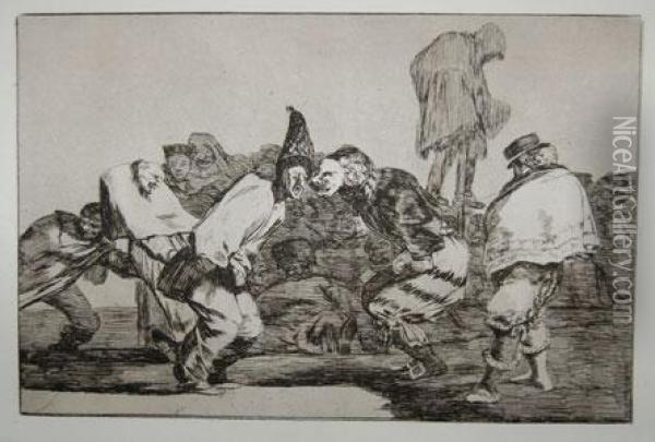 <alegrias Antruejo, Que Mananaseras Ceniza>, 1864 Oil Painting - Francisco De Goya y Lucientes