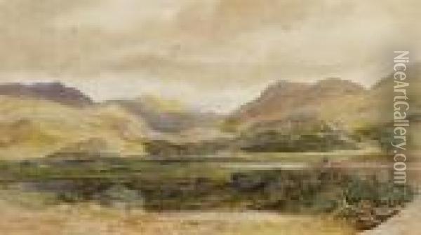 Foothills Landscape Oil Painting - David Cox