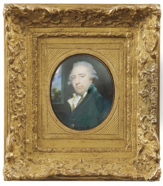Portrait De Sir Harbord Harbord, 1er Baron Suffield (1734-1810) Oil Painting - William Grimaldi
