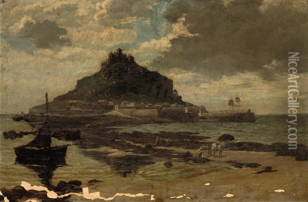 St Michael's Mount Oil Painting - Middleton Alexander Jameson