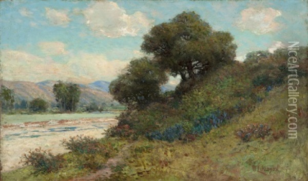A Summer Day Oil Painting - William Lee Judson