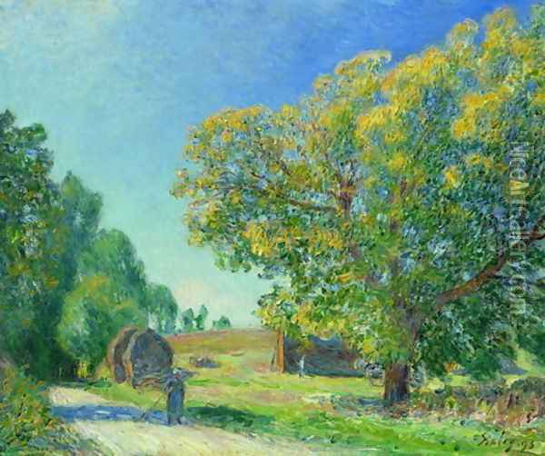 A Forest Clearing Oil Painting - Alfred Sisley