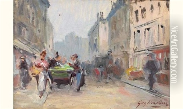 La Marchande Des Quatre Saisons Oil Painting - Julien Gustave Gagliardini