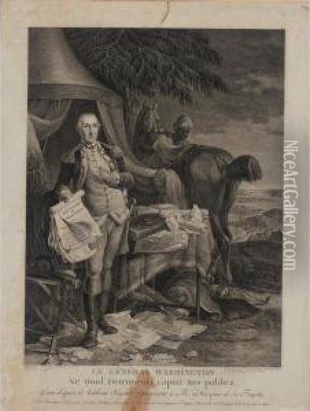 Le General Washington (hart 31; Wick, Fig. 17, 29) Oil Painting - Le Noel Jules Mire