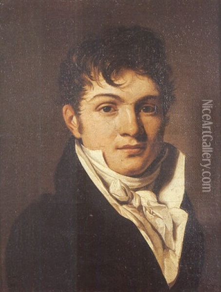 Portrait De Charles Marquis De Richard D'ivry Oil Painting - Louis Leopold Boilly
