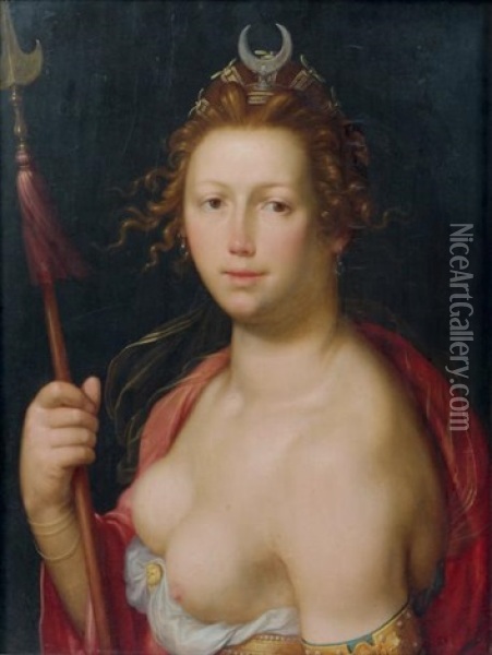 Diane Oil Painting - Cornelis Cornelisz Van Haarlem