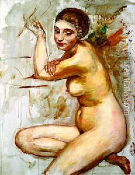 Akt Oil Painting - Roman Kramsztyk