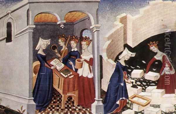 La Cite des Dames of Christine de Pisan Oil Painting - French Miniaturist