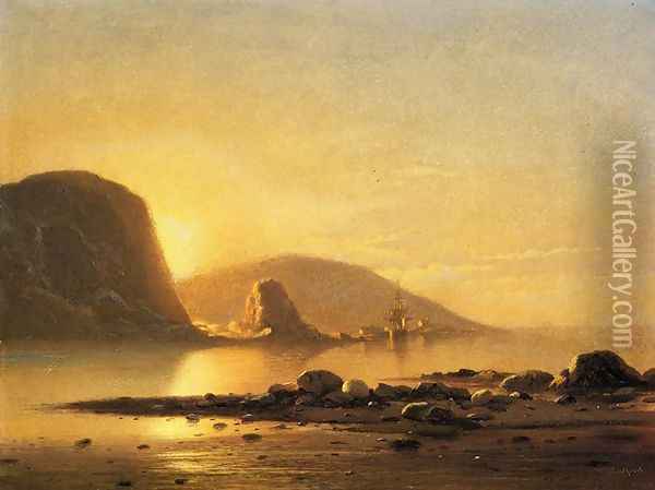 Sunrise Cove Oil Painting - William Bradford