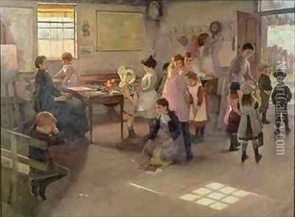 School is Out 2 Oil Painting - Elizabeth Stanhope Forbes