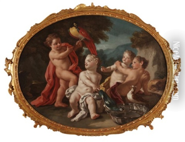 Allegoria Dell'aria Oil Painting - Francesco de Mura