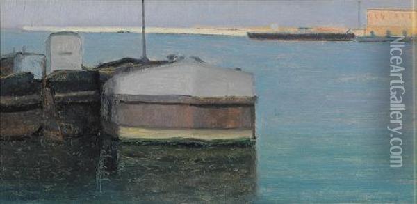 Il Porto Di Ancona Oil Painting - Luigi Bianchi