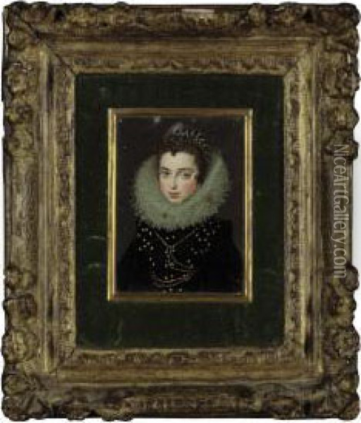 Portrait Of A Lady Oil Painting - Alonso Sanchez Coello