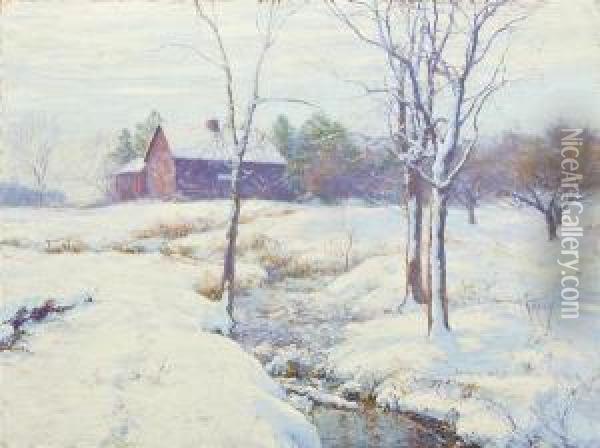 Winter Morning Oil Painting - Walter Launt Palmer