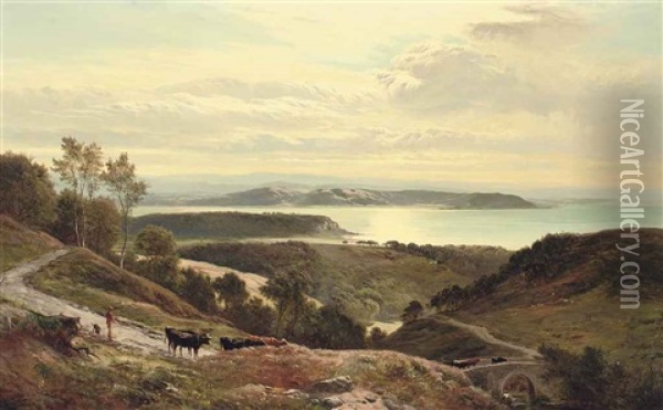 Grange Over Sands, Cumbria Oil Painting - Sidney Richard Percy