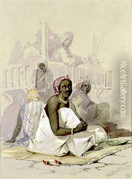 The Slave Market Oil Painting - Amadeo Preziosi