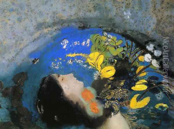 Ophelia 1900-1905 Oil Painting - Odilon Redon
