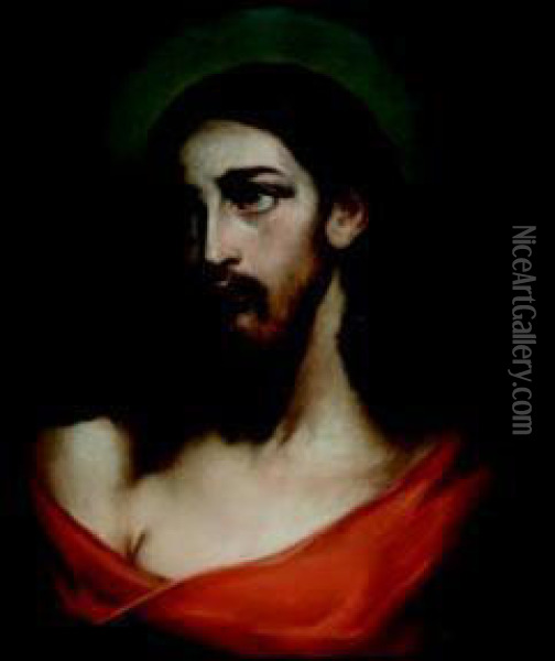 Christ En Buste Oil Painting - Anne Genevieve Greuze