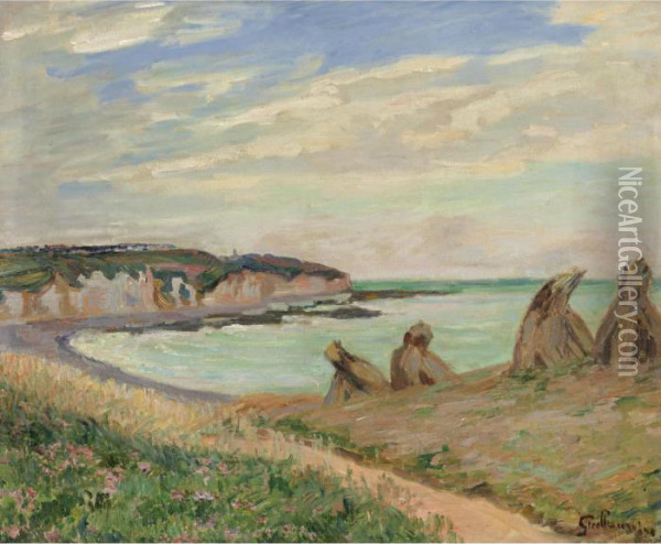 Paysage De La Manche Oil Painting - Armand Guillaumin