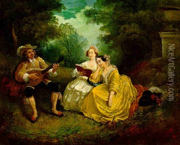 The Serenades Oil Painting - George Henry Andrews