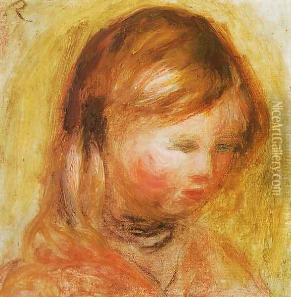 Young Girl Oil Painting - Pierre Auguste Renoir