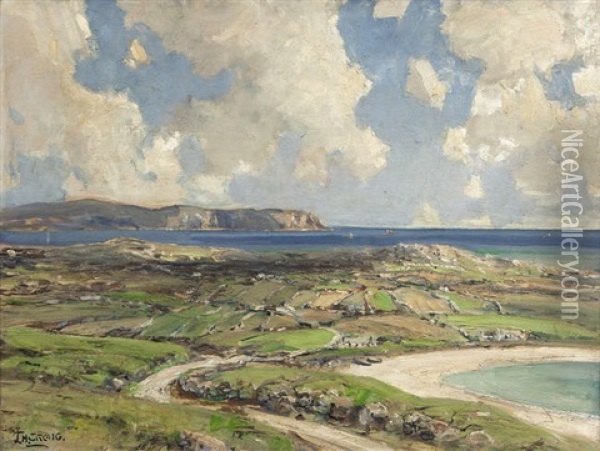 Dooey, Rossgull Peninsula, Co Donegal Oil Painting - James Humbert Craig