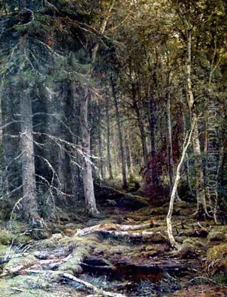 The Forest Horizons Oil Painting - Ivan Shishkin