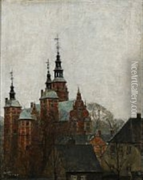 Rosenborg Slot Oil Painting - Svend Hammershoi