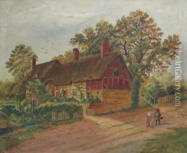 Florence Nightengale , Anne Hathaway's Cottage 1895 Oil Painting - Frances Parthenope