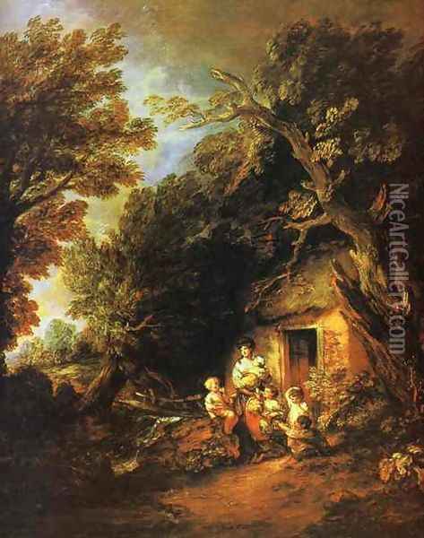 The Cottage Door 2 Oil Painting - Thomas Gainsborough