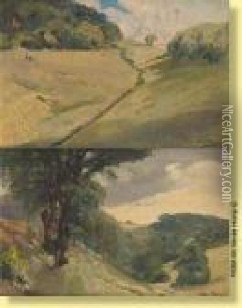 Paysages Ensoleilles Oil Painting - Leon Henri Marie Frederic