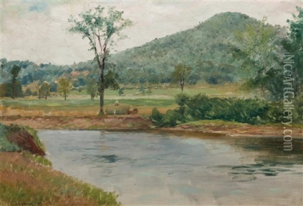 Milton, Blue Hills Oil Painting - John Joseph Enneking