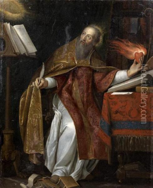 Saint Augustin Oil Painting - Philippe de Champaigne