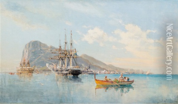 At Sea Oil Painting - Herman Gustav af Sillen