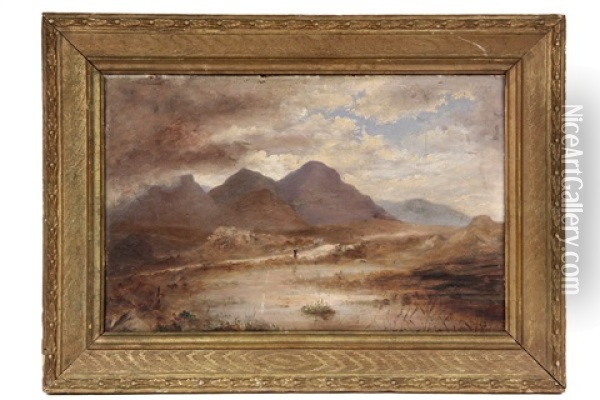 California Highlands Oil Painting - Charles E. Benson