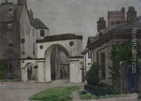 The Archway, Inverary Oil Painting - George Houston