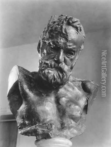 Portrait of a Man Oil Painting - Auguste Rodin