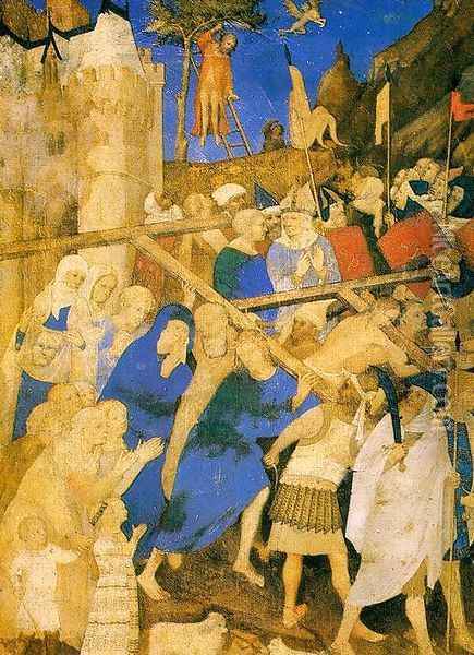 The Carrying of the Cross 1409 Oil Painting - Jacquemart De Hesdin