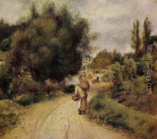 On The Banks Of The River Oil Painting - Pierre Auguste Renoir
