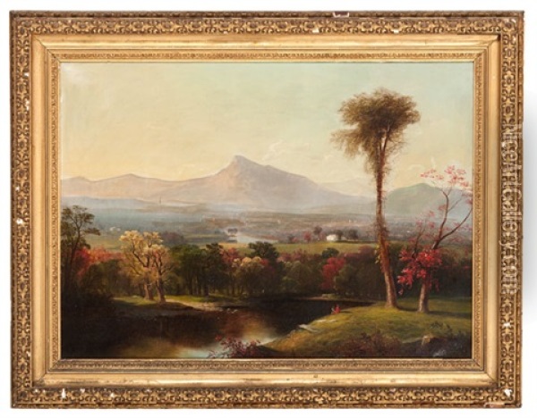 White Mountain Views (3 Works) Oil Painting - William G. Boardman