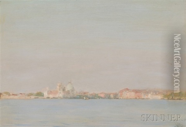 A Venetian Morning Oil Painting - Hermann Dudley Murphy