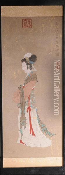 Origen Japones Oil Painting - A. Kakemono