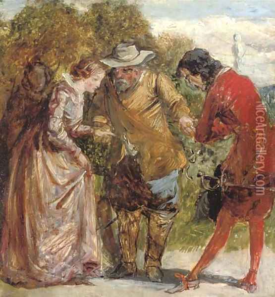 The Introduction Oil Painting - Sir John Everett Millais