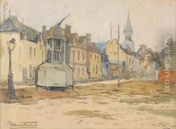 Soissons, Place De Laon Oil Painting - Louis Robert Antral