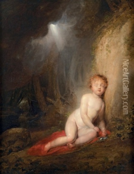 L'enfant Jesus Endormi Oil Painting - William Etty