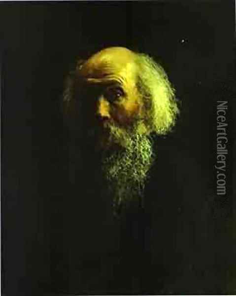Portrait Of Piotr Zabela 1856 Oil Painting - Nikolai Nikolaevich Ge