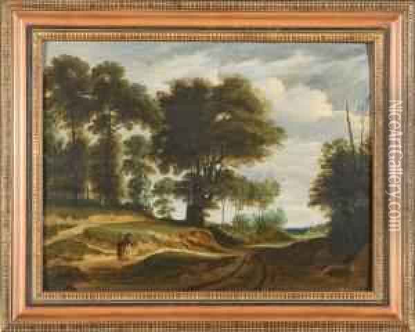 Paesaggio Con Viandanti Oil Painting - Lodewijk De Vadder