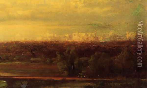 Visionary Landscape Oil Painting - George Inness