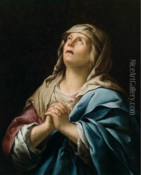 Betende Madonna Oil Painting - Giovanni Domenico Cerrini